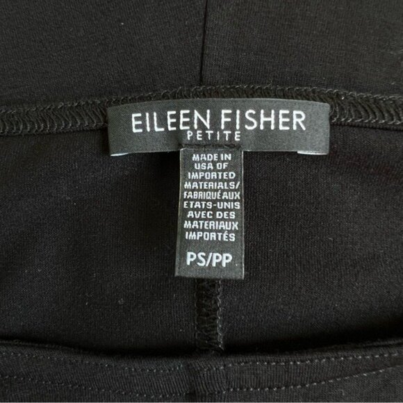 Eileen Fisher Lightweight Viscose-Jersey Elbow-Sleeve Tunic - PS - Picture 5 of 6